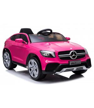 Coche infantil Mercedes-Benz GLC Coupe rosa, Mp4 TV, eva, cuero, 2.4ghz RC (LI-BBH-008pk)